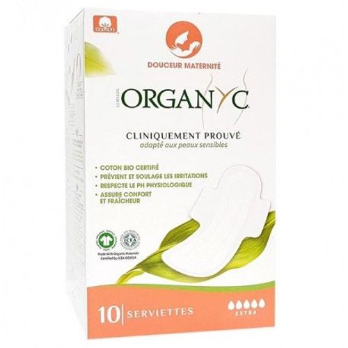 Serviettes Maternite Maxi Douceur Bio 