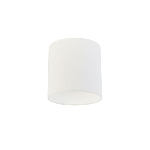 Qazqa Stoffen Lampenkap Wit 20/20/20 , Rond / Cylindrique