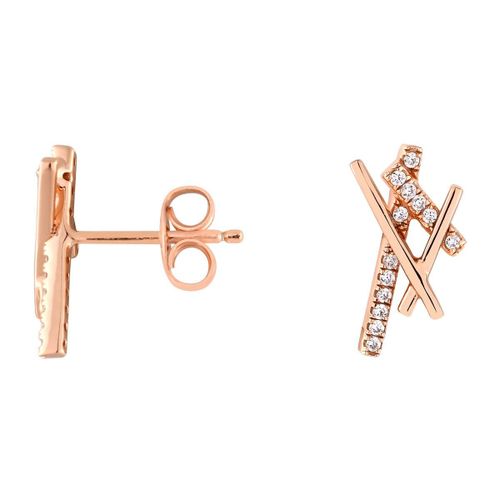 Boucles D'oreilles En Argent 925/1000 Et Zircon