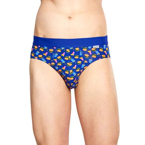 Blue Brief: Hamburger - Men's Underwear | Happy Socks