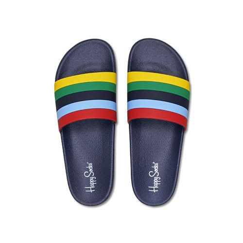 Colorful Pool Shoes: Stripe | Happy Socks