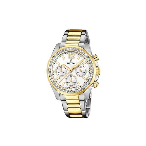 Festina Boyfriend Montre Chronographe Femme Acier Bicolore F20607/1