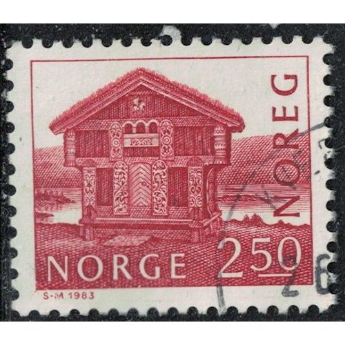 Norvège 1983 Oblitéré Used Bâtiment Maison Breilandsloftet À Hoydalsmo Y&t No 832 Su