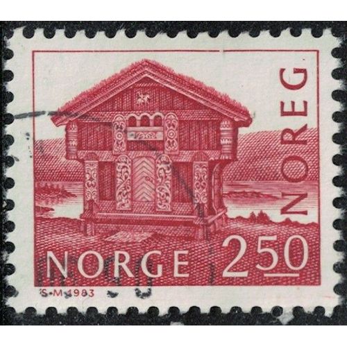Norvège 1983 Oblitéré Used Bâtiment Maison Breilandsloftet À Hoydalsmo Y&t No 832 Su