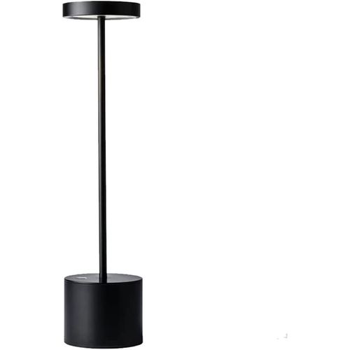 Lampe De Table Sans Fil Led, Petite Lampe De Bureau En Métal Rechargeable, 2 Niveaux De Gradation, Hôtel Moderne Restaurant Chambre À Coucher