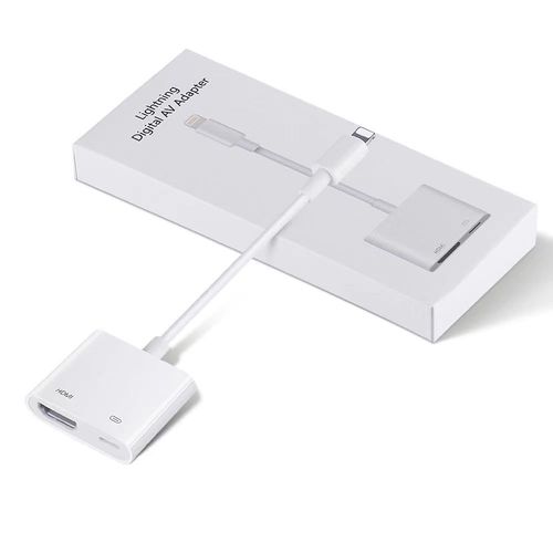 Convient pour Apple iphone Lightning à HDMI câble adaptateur HD Convertisseur vidéo HD mobile à TV