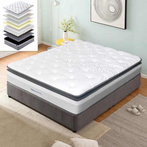 Matelas Avec Sur-Matelas Intégré Épaisseur 33cm Montblanc - 140x190