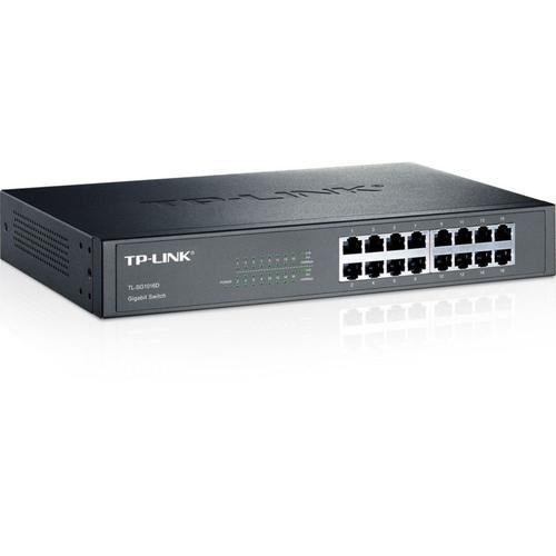 TP-Link Commutateur Gigabit 16 ports TL-SG1016D - Commutateur - non géré - 16 x 10/100/1000 - de bureau