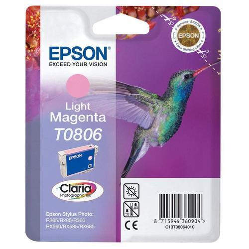 Epson T0806 - Magenta clair - originale - emballage coque avec alarme radioélectrique/ acoustique - cartouche d'encre - pour Stylus Photo P50, PX650, PX660, PX700, PX710, PX720, PX730, PX800...