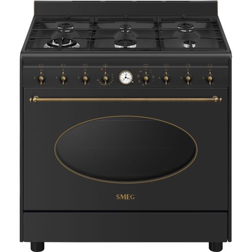 Smeg Centre de cuisson - Coloniale - Anthracite - CO96GMA9