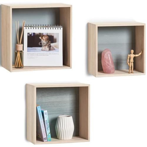 Tablette Cubes, 3 Dans Un Ensemble, Le Bois, Zeller