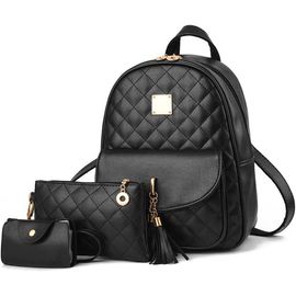 VARLIVOO Élégante Femme Sac à Main Sacs Bandoulière Dames Sac de Messager Sac Portés Main Sac Fourre Tout Sac de Cours Collège Voyager Travail PU Cuir Rose 