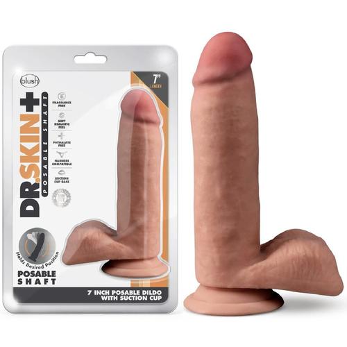 Gode Ventouse Realiste Avec Testicules Dr Skin + 17 Cm