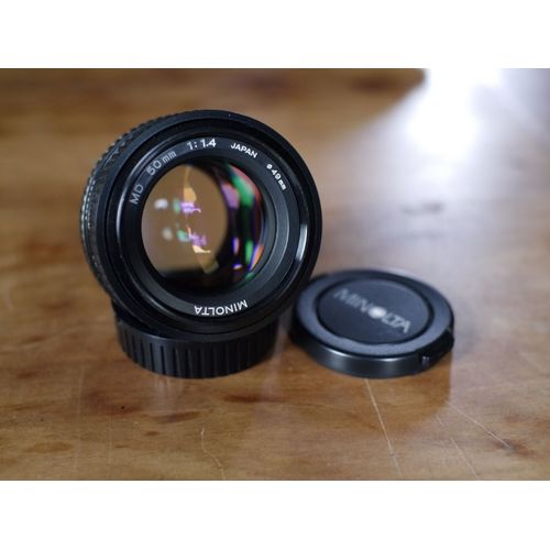 Objectif Minolta MD 50mm 1.4 ( pour X700 X500 X300 XG SRT... )