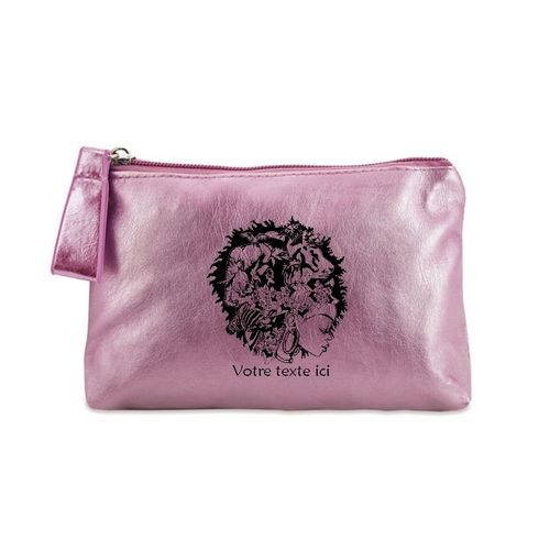 Porte monnaie rose pochette jungle woman afrique