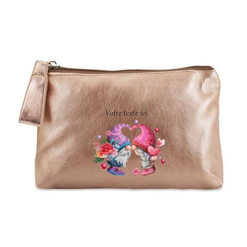 Porte monnaie dore pochette lutin love