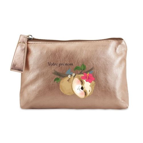 Porte monnaie dore pochette paresseux syle kawaii