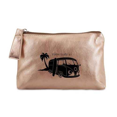 Porte monnaie dore pochette van hawai et surf