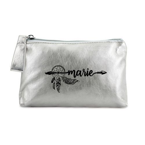 Porte monnaie argent pochette prenom dreamcathcher