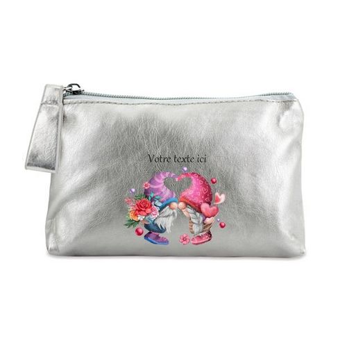 Porte monnaie argent pochette lutin love