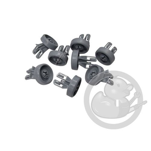 Roulettes x8 panier inférieur lave-vaisselle Whirlpool Ariston 481252888112