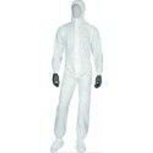 Combinaison jetable à cagoule blanche taille XXL type 5/6 DELTA PLUS
