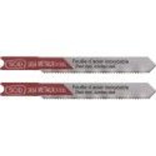 Lot 2 lame scie sauteuse métal HSS 21 TPI 75mm accroche en U coupe droite SCID