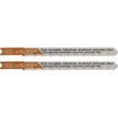 Lot 2 lame scie sauteuse multi matériaux bois métal 12 TPI 100mm accroche en U coupe droite SCID