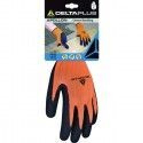 Gant de protection confort manutention résistant risques mécaniques taille 9 DELTA PLUS tricot polyester pe mousse latex