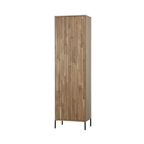 Armoire 2 Portes 60x42x210 Cm Décor Chêne Naturel - Orod