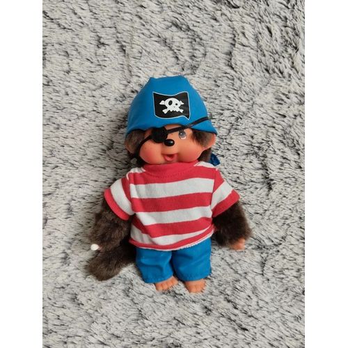 Peluche Singe Kiki Habillé En Pirate - Monchhichi - Poupée Corsaire
