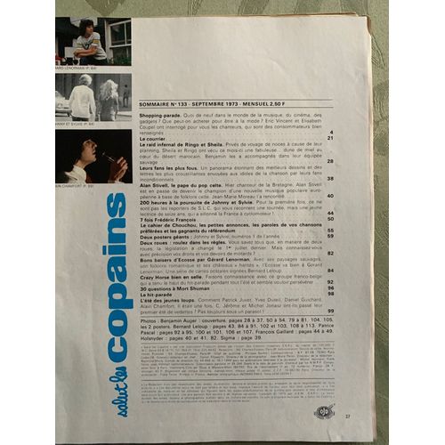 Salut Les Copains N° 133 Du 01/09/1973
