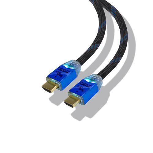 Steelplay - High speed - câble HDMI avec Ethernet - HDMI mâle pour HDMI mâle - 2 m - support pour 4K60Hz