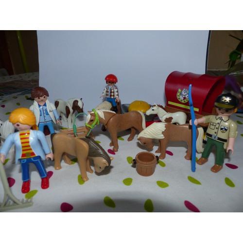 Lot Playmobils Animaux : Poneys ...