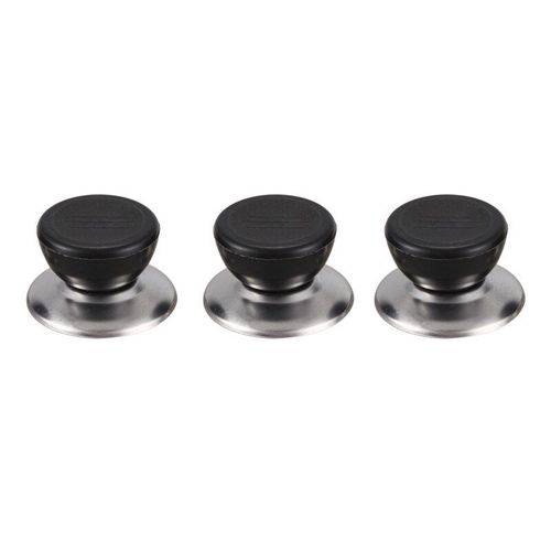 Couvercle de Pot de bouilloire de remplacement, ustensiles de cuisine 3 pièces, bouton en plastique noir
