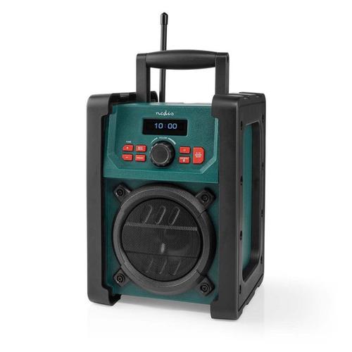 NEDIS Radio de Chantier DAB+/ FM Bluetooth ?cran 2.2 pouces