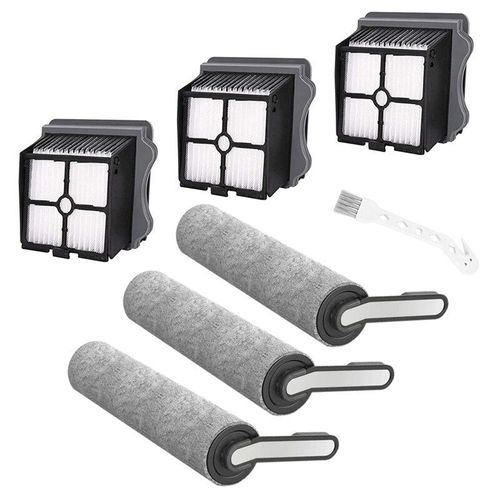 Filtre HEPA de remplacement et rouleau de brosse compatibles avec les pièces de nettoyage sans fil Tineco Floor ONE S5