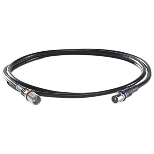 Wisi DS 39 U 0150 câble coaxial 1,5 m F-Quick IEC Noir - Câbles coaxiaux (1,5 m, F-Quick, IEC, Male Connector/Male Connector, Dr