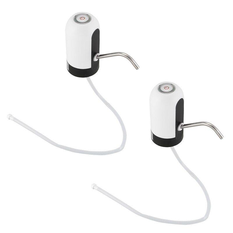 Pompe à bouteille d'eau améliorée, pompe à eau potable automatique à  chargement USB de 5 gallons, distributeur de bouteille d'eau électrique  portable universel de 2 à 5 gallons (couleur : blanc) (no 