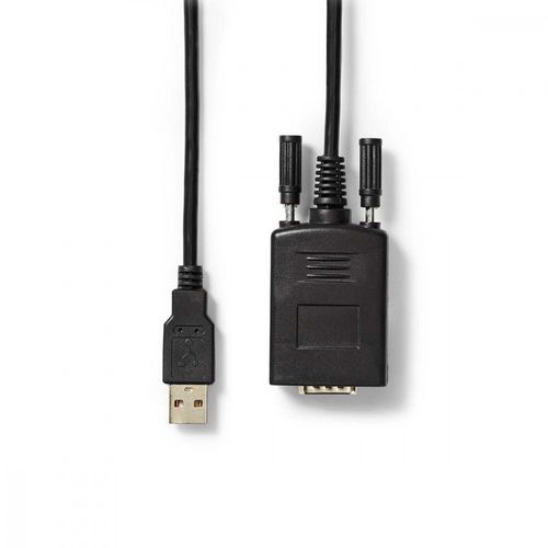 Convertisseur | USB A mâle vers RS232 mâle | USB 2.0 | Câble de 0,9 m
