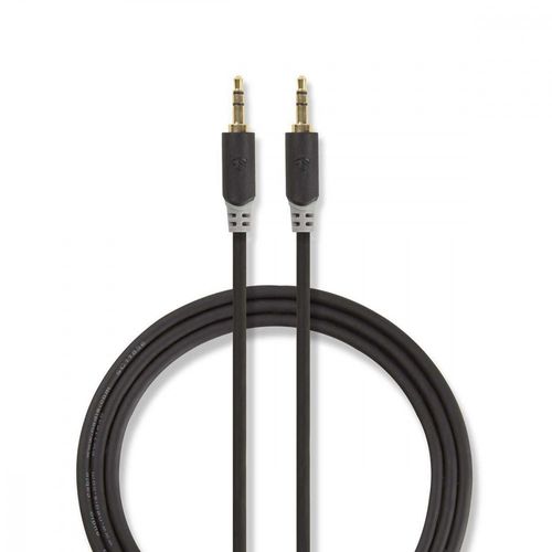 Câble Audio Stéréo | 3,5 mm Mâle - 3,5 mm Mâle | 5,0 m | Anthracite