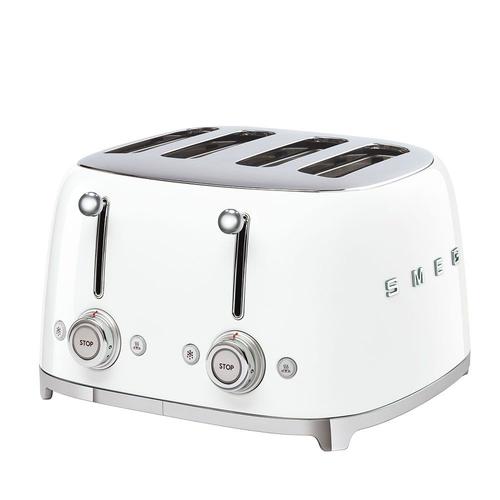 Smeg 50's Style TSF03WHEU - Grille-pain - 4 tranche - 4 Emplacements - blanc