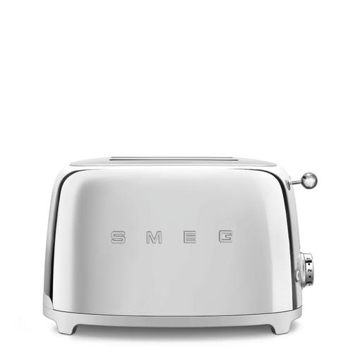 Smeg 50's Style TSF01SSEU - Grille-pain - 2 tranche - 2 Emplacements - chrome