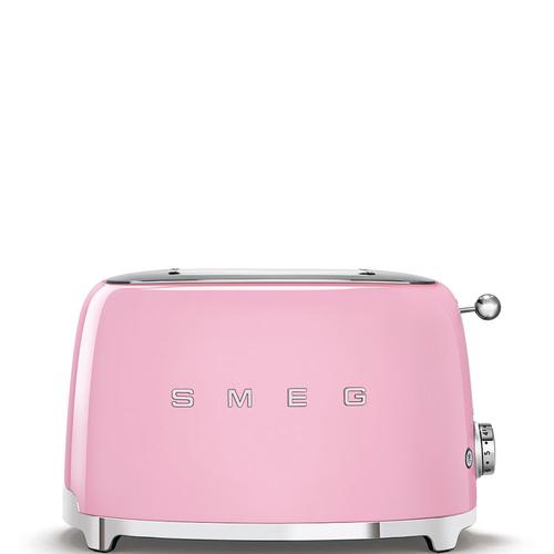 Smeg 50's Style TSF01PKEU - Grille-pain - 2 tranche - 2 Emplacements - rose