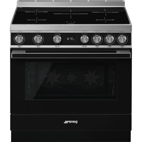 Smeg Portofino CPF9IPBL Cuisinière Noir