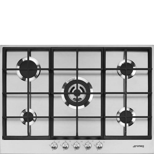 Smeg Linea PX175 Table de cuisson au gaz Acier inoxydable - 5 foyers