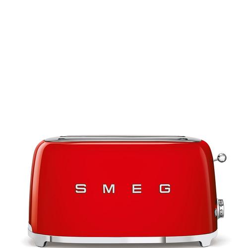 Smeg 50's Style TSF02RDEU - Grille-pain - 4 tranche - 2 Emplacements - rouge