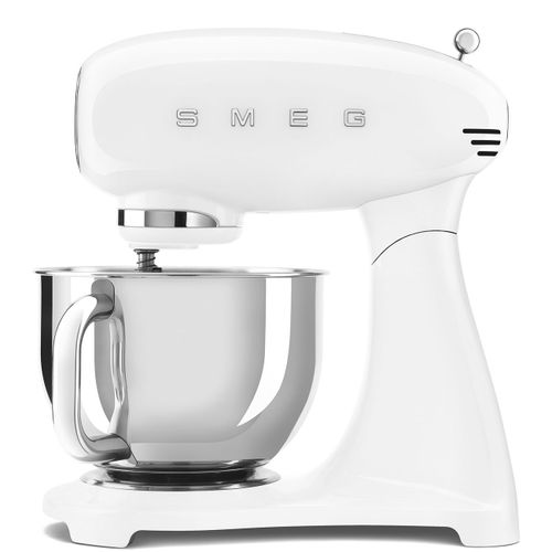 Robot sur socle bol en inox volume 4,8 litres blanc Smeg SMF03WHEU