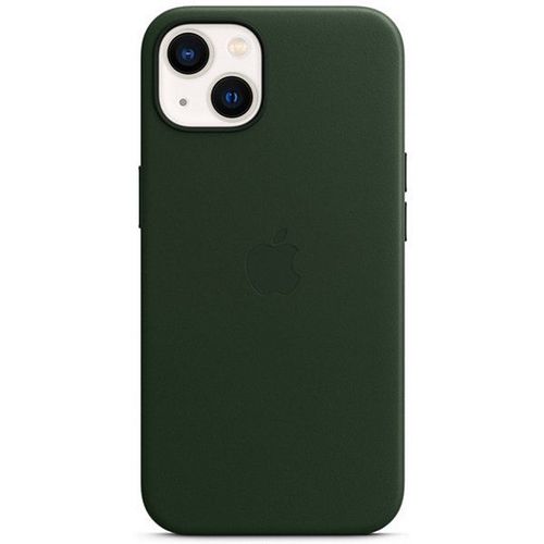 Apple - Coque De Protection Pour Téléphone Portable - Avec Magsafe - Cuir - Vert Séquoia - Pour Iphone 13