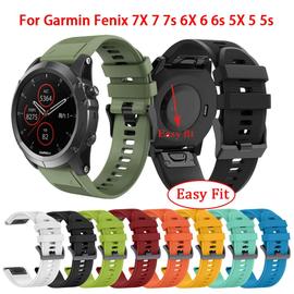 couleur Pin Bleu taille 26mm Fenix 3 3HR Bracelet de montre Garmin